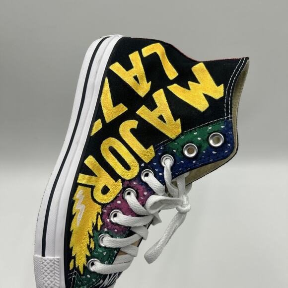 UNISEX CUSTOM CONVERSE ALL STAR CHUCK TAYLOR HIGH MEN'S SZ 8.5 WOMEN’S SZ 10.5 - Picture 10 of 16